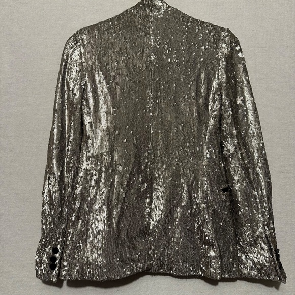 RTR AllSaints Leigh Sequin Blazer - size 2 - Picture 4 of 7